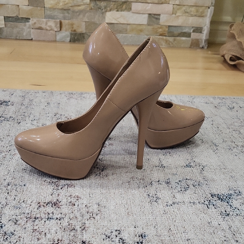 Chic Nude Platform Heels